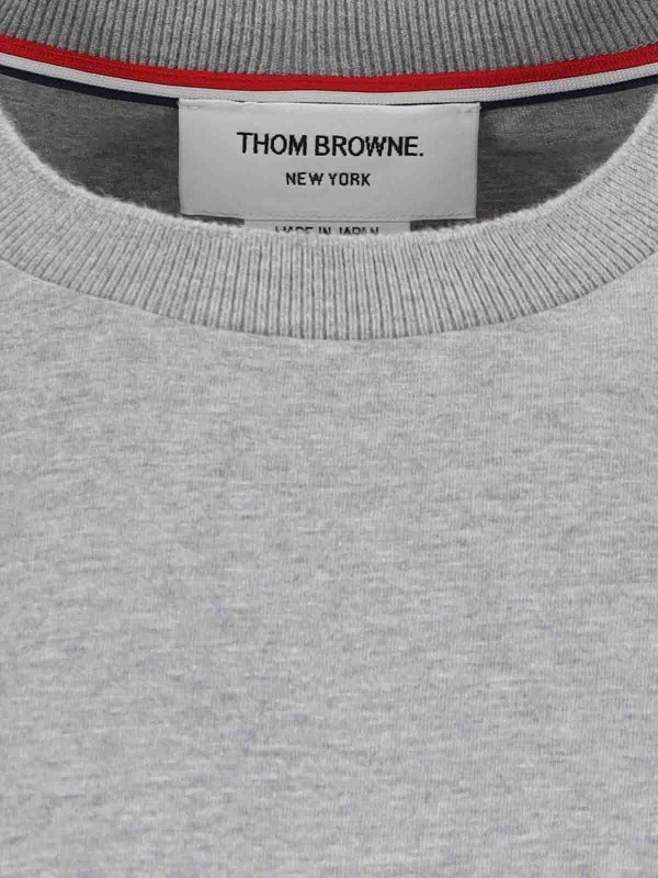 Thom Browne T-Shirt Logo - Grey - Men | MJS288A00042055