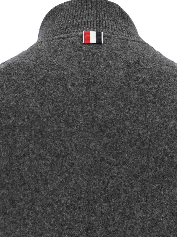 The Best Shops THOM BROWNE: giacche casual - Gicca Zip in Lana