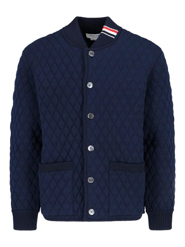 THOM BROWNE: casual jackets - Merino wool jacket