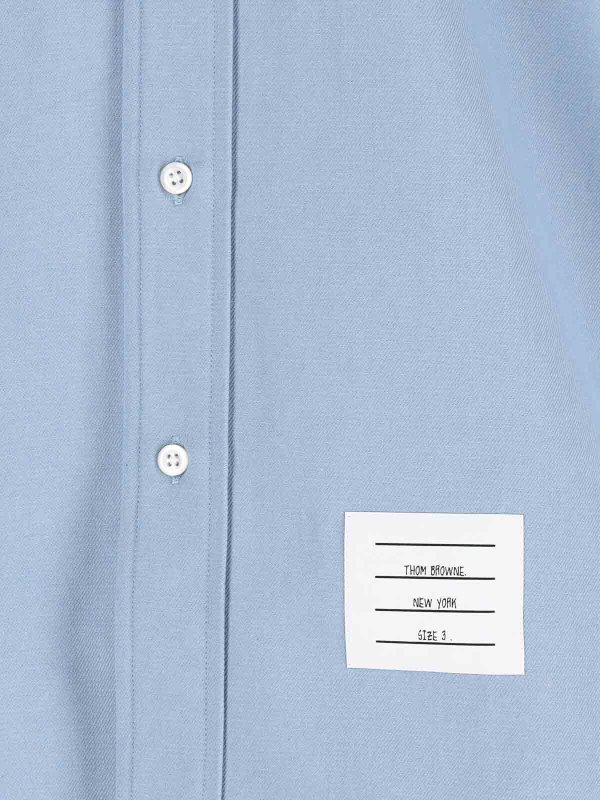 THOM BROWNE buy online Camicia In Denim Logo