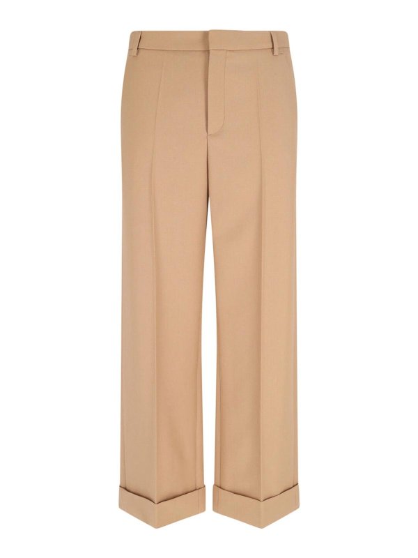 VALENTINO: casual trousers - Straight pants in virgin wool