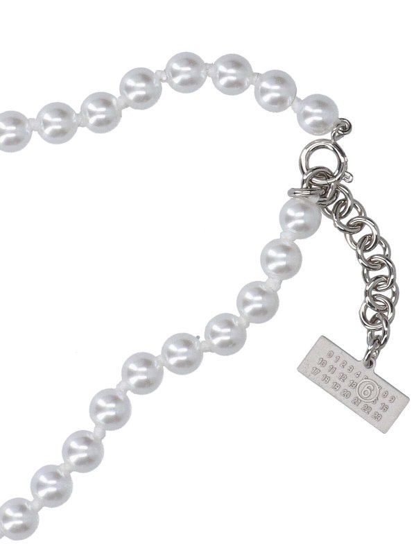 The Best Shops MM6 MAISON MARGIELA: Collier - Colliers - Argent