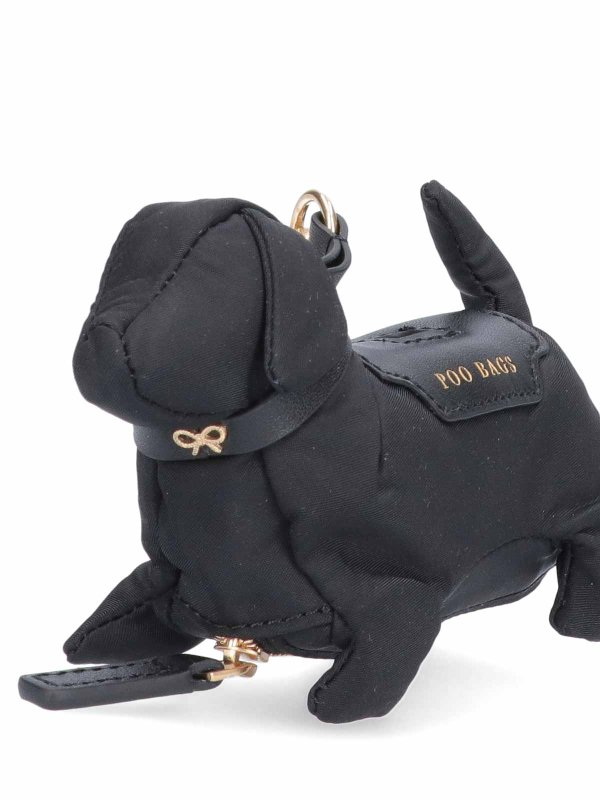 キーホルダー - 黒 shop online: Anya Hindmarch