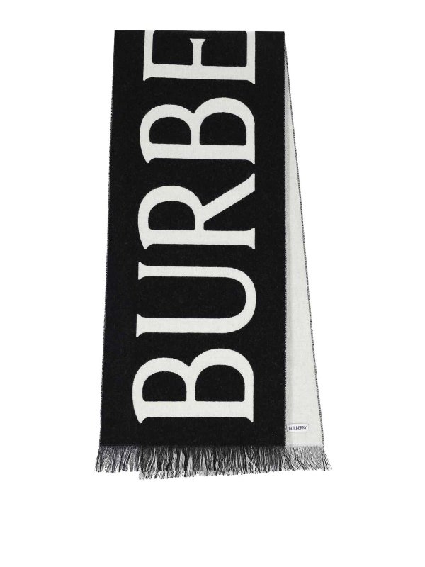 BURBERRY: Bufandas y pañuelos - Bufanda - Negro