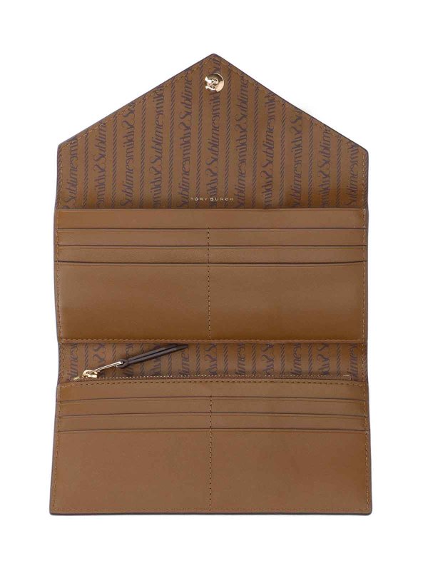 TORY BURCH: Portefeuilles online - Portefeuilles - Marron