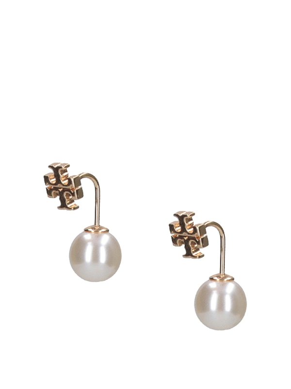 TORY BURCH: Earrings - Earrings with faux pearls