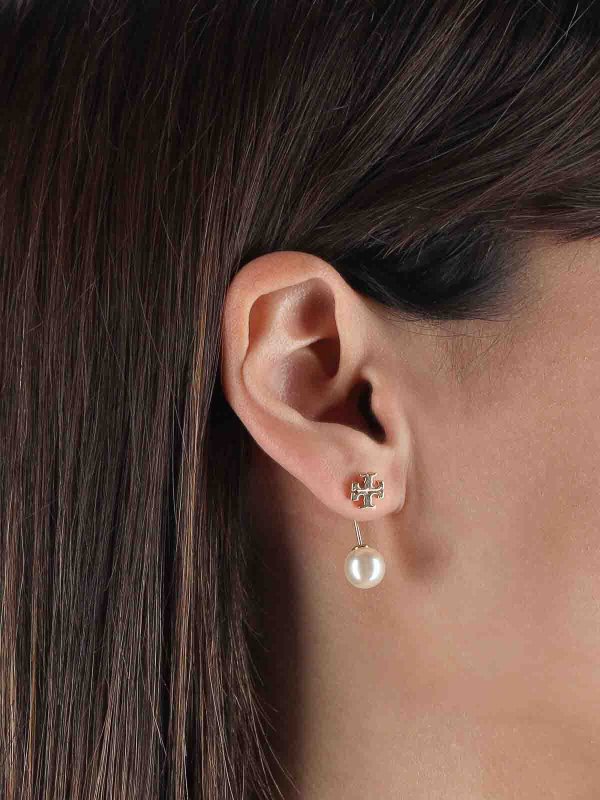 TORY BURCH: Earrings online - Earrings with faux pearls