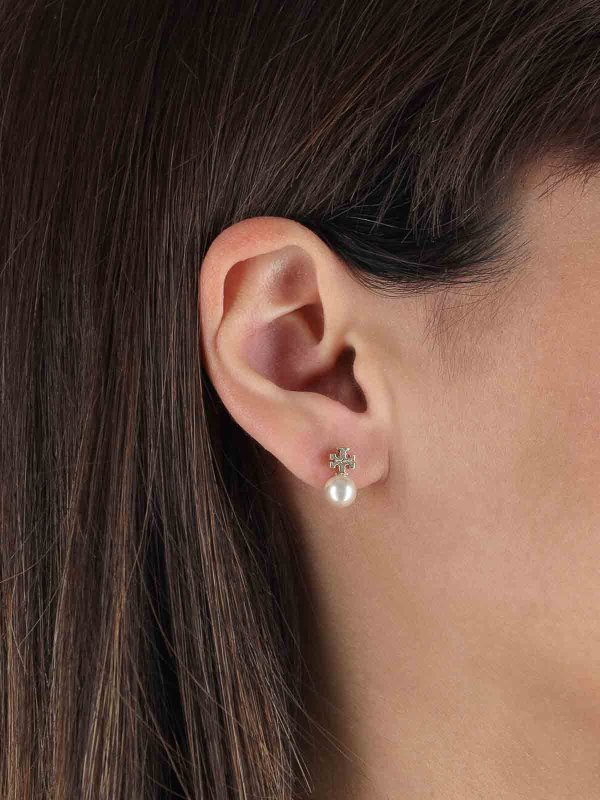 TORY BURCH: Ohrringe online - Ohrring - Weiß