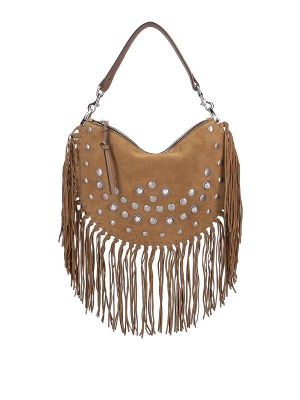 ISABEL MARANT: クロスボディバッグ - クロスボディバッグ - ベージュ