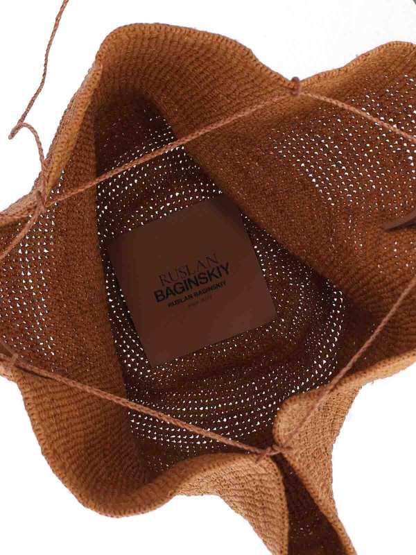 クロスボディバッグ - ブラウン shop online: RUSLAN BAGINSKIY