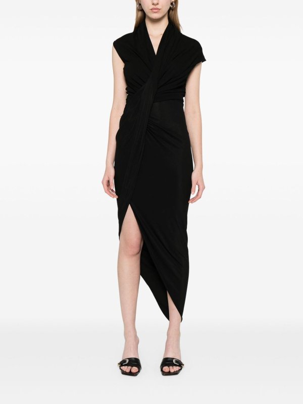 The Best Shops BALENCIAGA: knee length dresses - Draped Dress