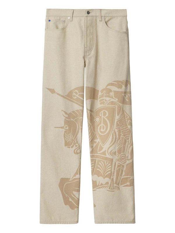 BURBERRY: Pantalons casual online - Pantalons Décontractés - Beige