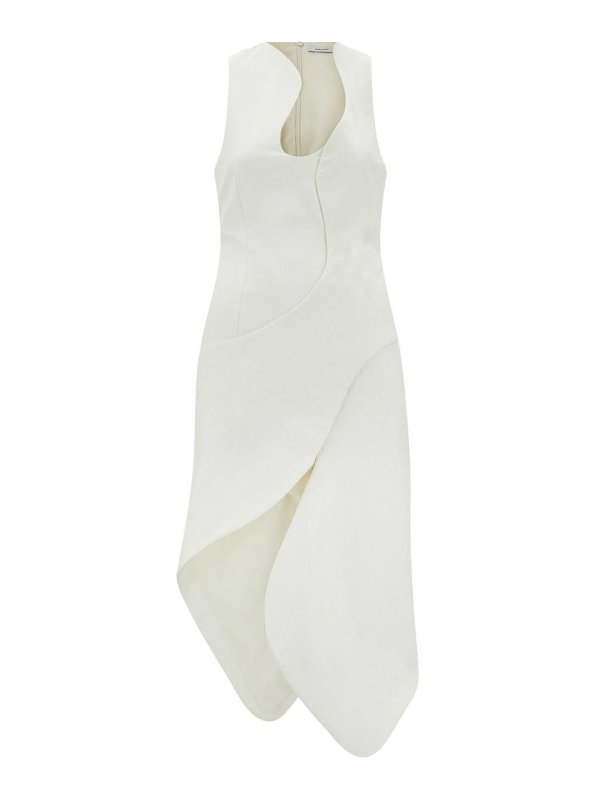 FERRAGAMO: ニーレングスドレス - 膝丈ドレス - 白
