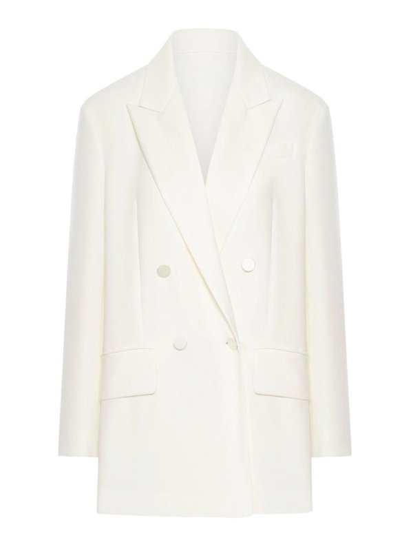 Max Mara: Blazer - Blazer - Blanco