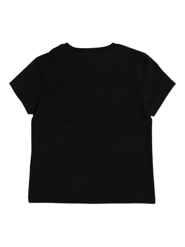 The Best Shops MONCLER JR: t-shirts - Logo-Patch Cotton T-Shirt