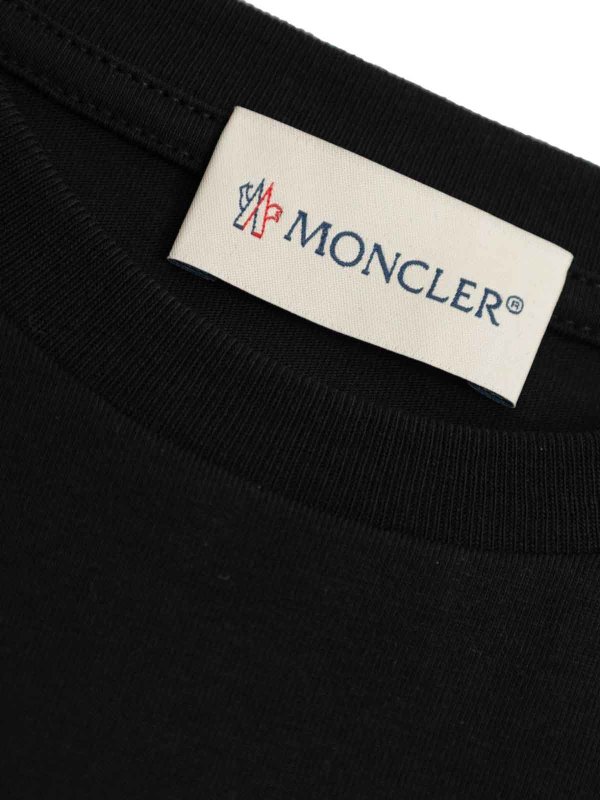 Logo-Patch Cotton T-Shirt shop online: MONCLER JR