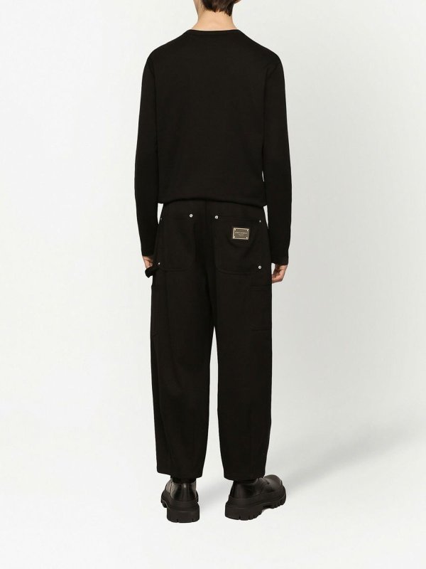 Logo-Tag Long-Sleeve T-Shirt shop online: DOLCE & GABBANA