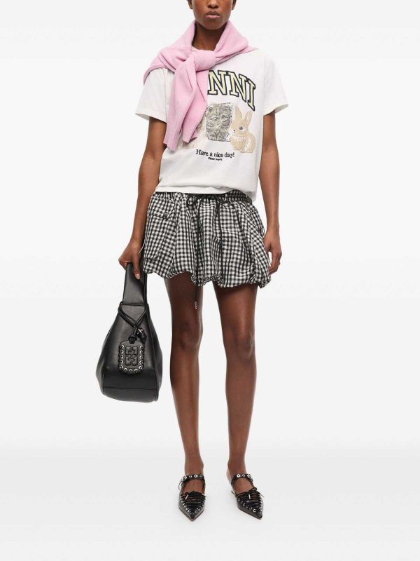 GANNI: t-shirts online - Animal Print T-Shirt