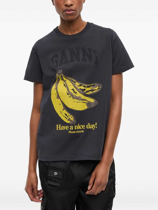 GANNI buy online T-shirt grafico a banana