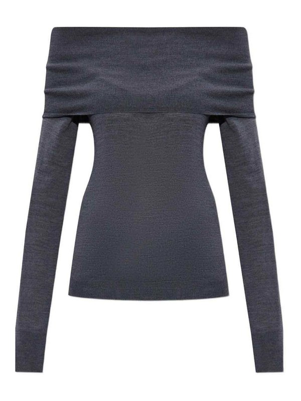 STELLA McCARTNEY: crew necks - Off-Shoulder Sweater