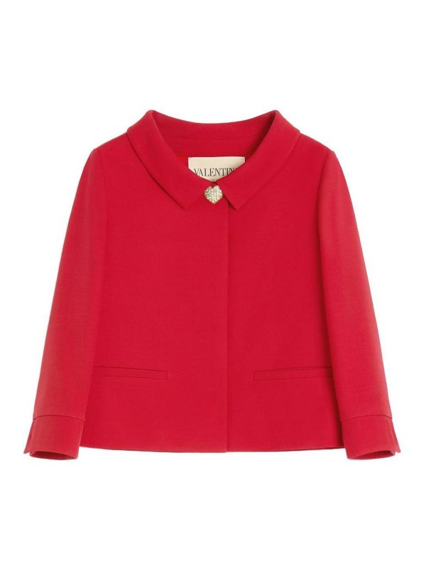 VALENTINO GARAVANI: casual jackets - Crepe Couture Jacket