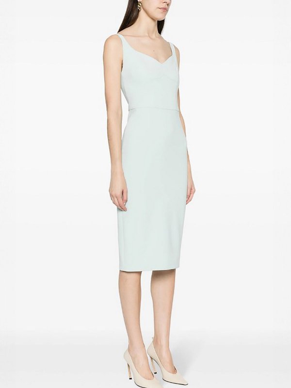 ELISABETTA FRANCHI: ニーレングスドレス online - 膝丈ドレス - 緑