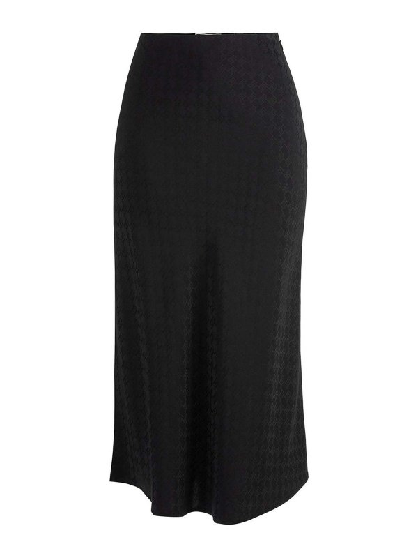 ELISABETTA FRANCHI: ニーレングススカート＆ミディ丈 - 膝丈/ミディスカート - 黒