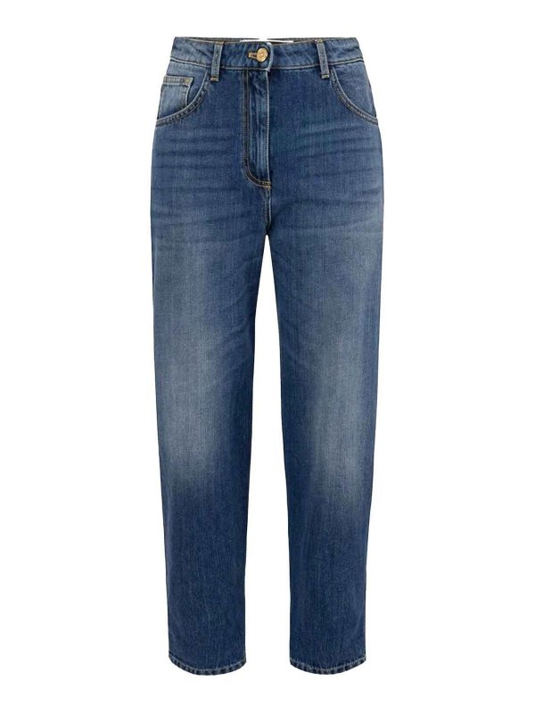 ELISABETTA FRANCHI: Jeans évasés - Jean Bootcut - Délavé