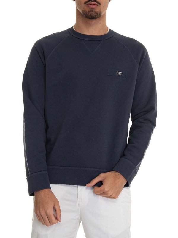 The Best Shops FAY: クルーネック - クルーネック - ブルー