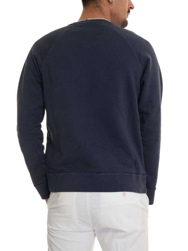 クルーネック - ブルー shop online: FAY