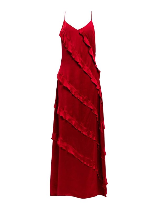 TWINSET: Vestidos media pierna - Vestido Midi - Rojo