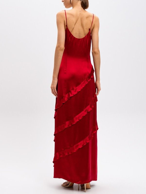 The Best Shops TWINSET: Vestidos media pierna - Vestido Midi - Rojo