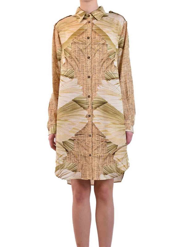 The Best Shops FAY: Knielange Kleider - Knielanges Kleid - Bunt