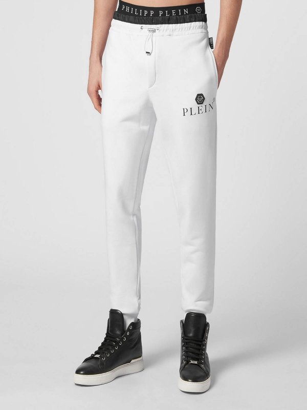 PHILIPP PLEIN: スウェットパンツ online - トラックスーツ ボトムス - 白
