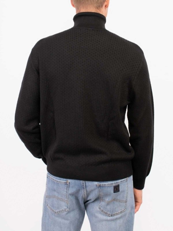 The Best Shops ARMANI EXCHANGE: Suéteres con cuello pico - Suéter Cuello Redondo - Negro