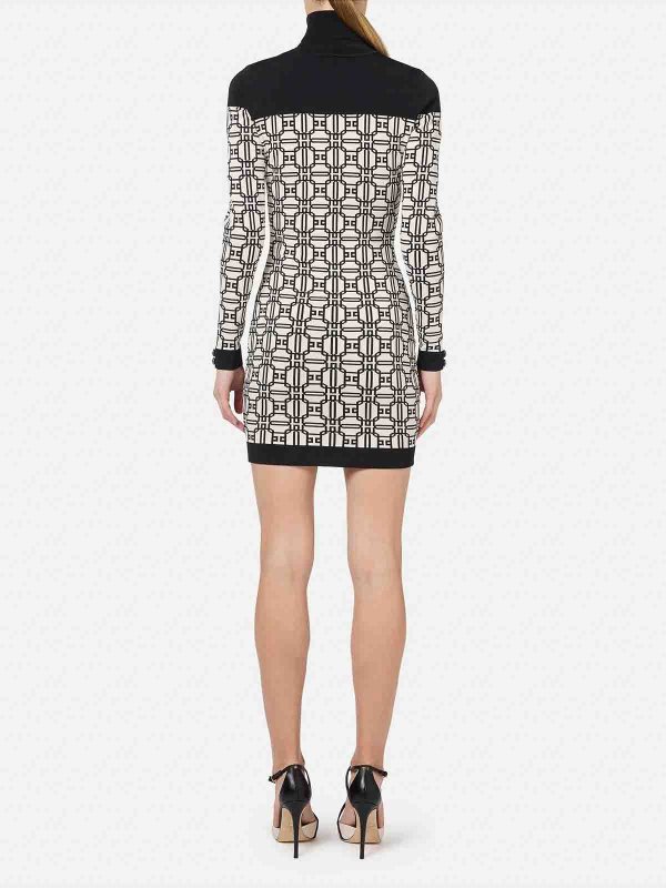 ELISABETTA FRANCHI: Knielange Kleider online - Knielanges Kleid - Bunt