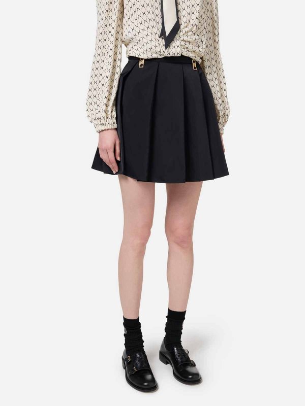 ELISABETTA FRANCHI: ニーレングススカート＆ミディ丈 online - 膝丈/ミディスカート - 黒