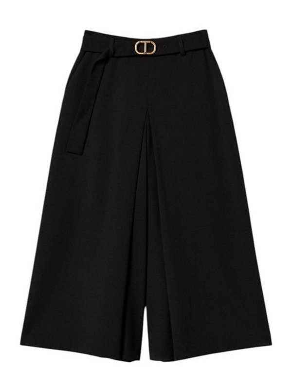 TWINSET: トラウザーショーツ - ショートパンツ - 黒