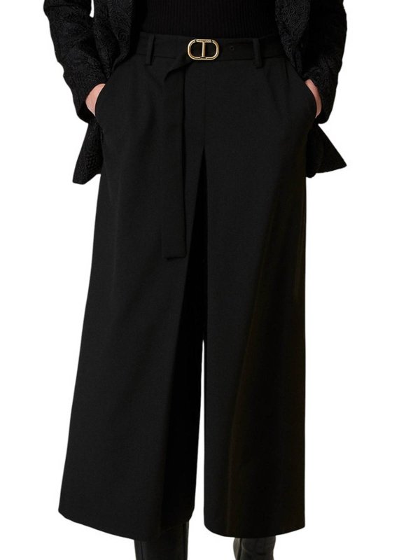 The Best Shops TWINSET: トラウザーショーツ - ショートパンツ - 黒