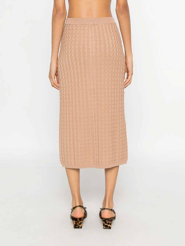 TWINSET: Faldas media pierna y semilargas online - Falda Semilarga - Marrón