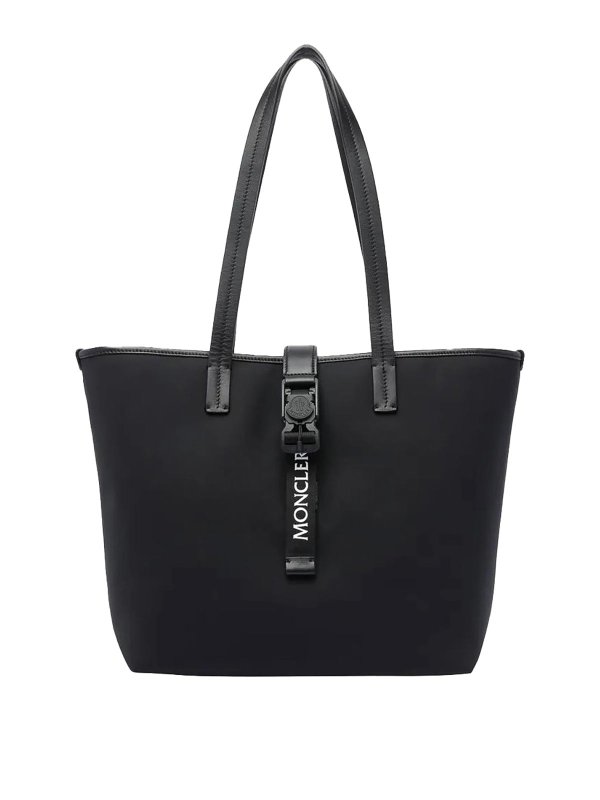 MONCLER: トートバッグ - トートバッグ - 黒