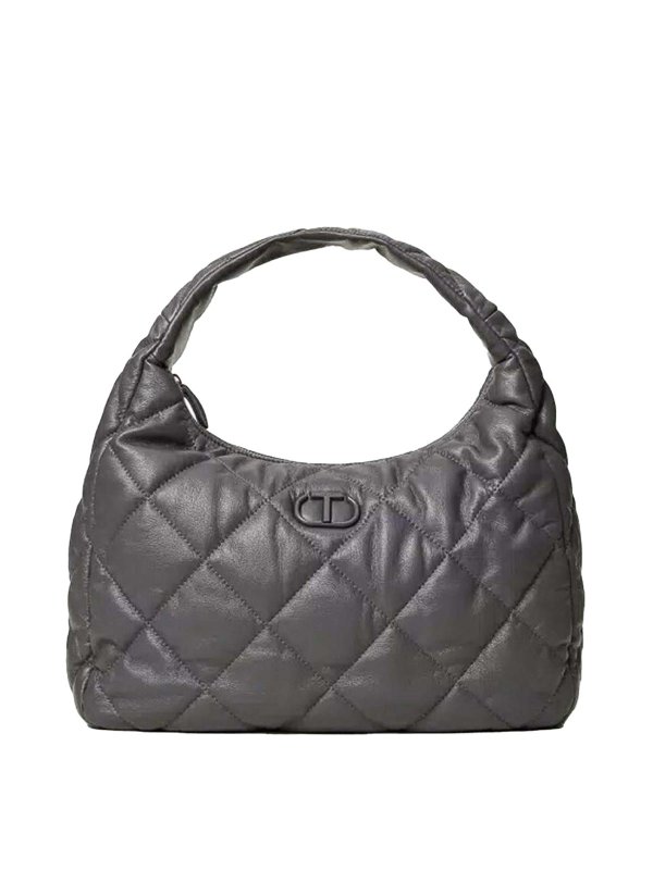 TWINSET: Handtaschen - Shopper - Dunkelgrau