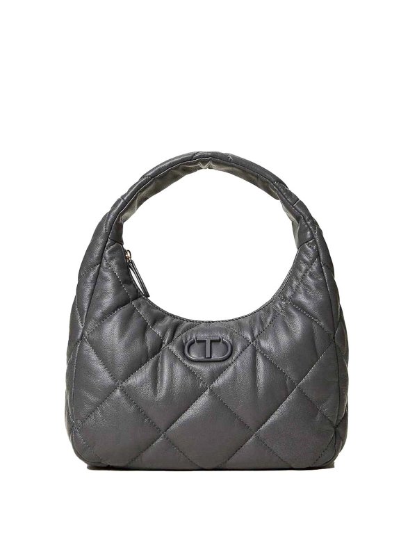 TWINSET: トートバッグ - トートバッグ - ダークグレー