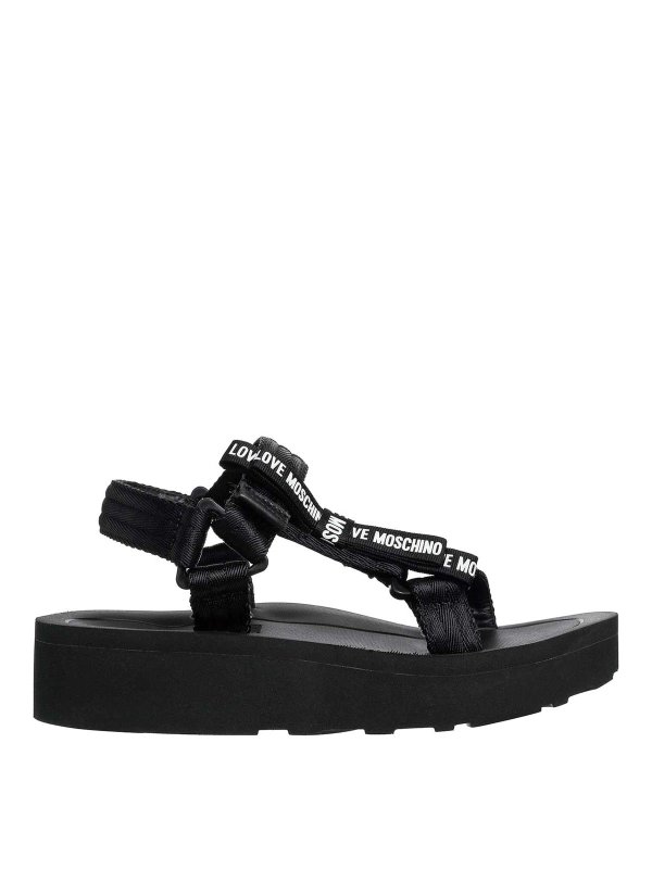 LOVE MOSCHINO: Sandalen - Sandalen - Schwarz