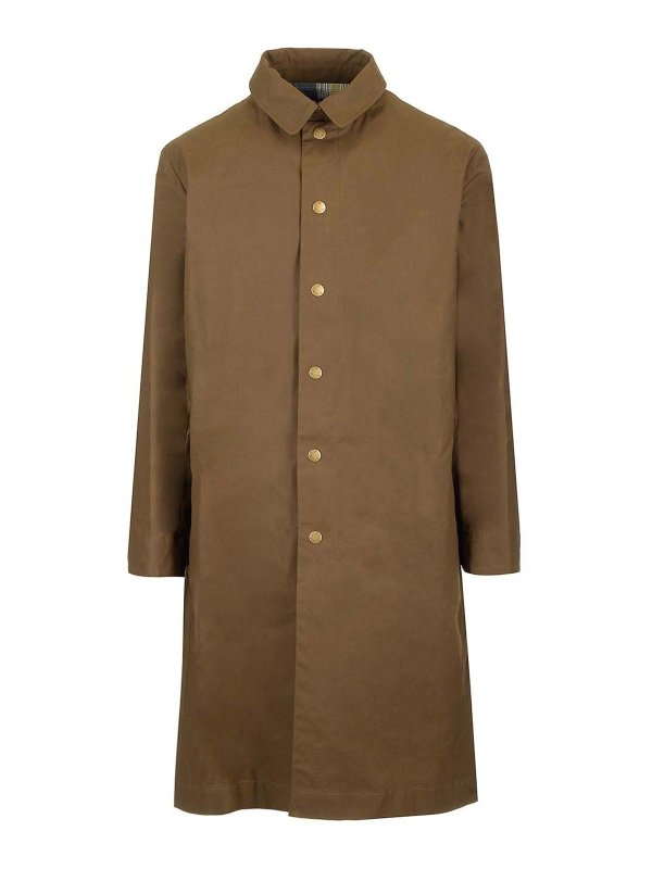 A.P.C.: Knielange Mäntel - Knielanger Mantel - Grün