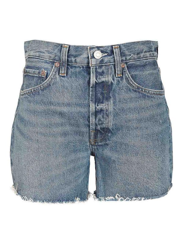 AGOLDE: Shorts - Short - Bleu