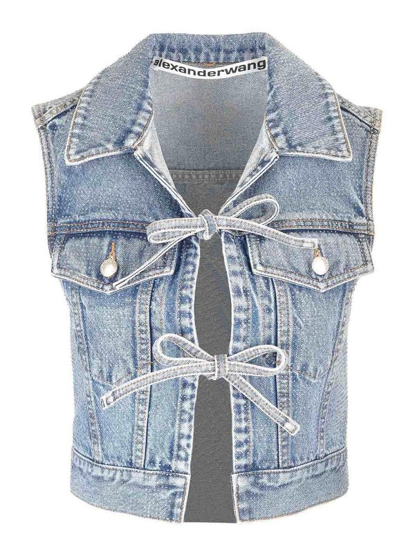ALEXANDER WANG: maglieria gilet - Giubbotto di jeans