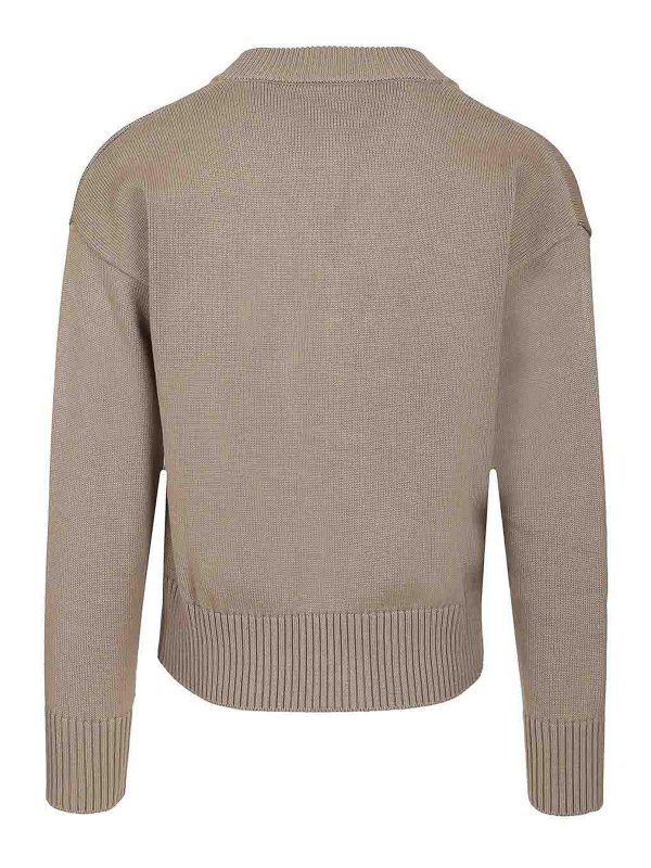 AMI PARIS: cardigans online - Ribbed Cardigan