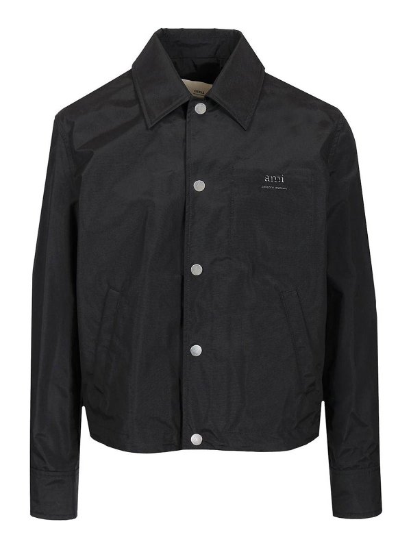 AMI PARIS: casual jackets - Nylon Bomber Jacket