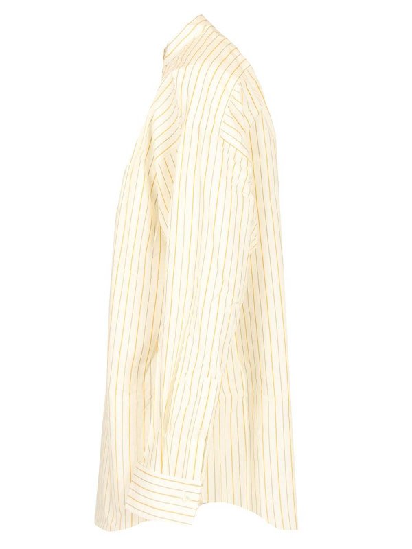 The Best Shops AMI PARIS: camicie - Camicia a strisce di grandi dimensioni